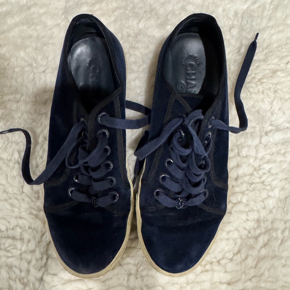 Chanel velvet Sneakers